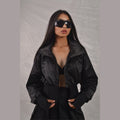 Technical Cropped-Jacket ( Tech-Fabric + Inner Mesh )